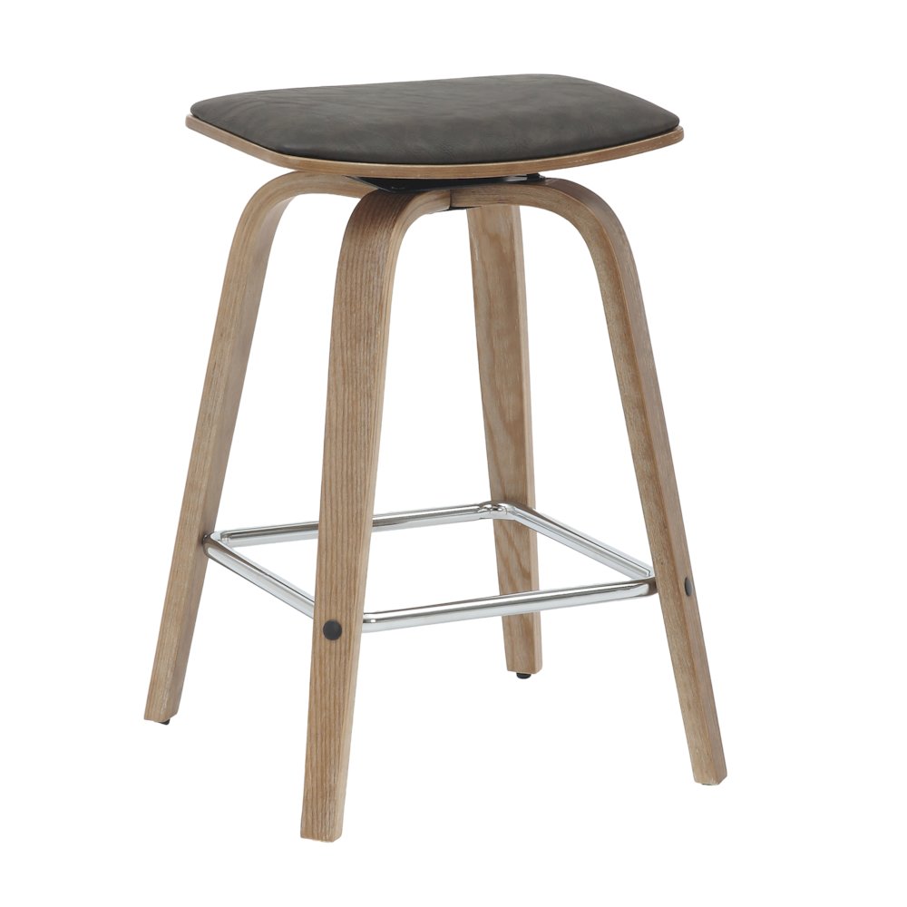 Wooden Counter Stool in Brown. Picture 5