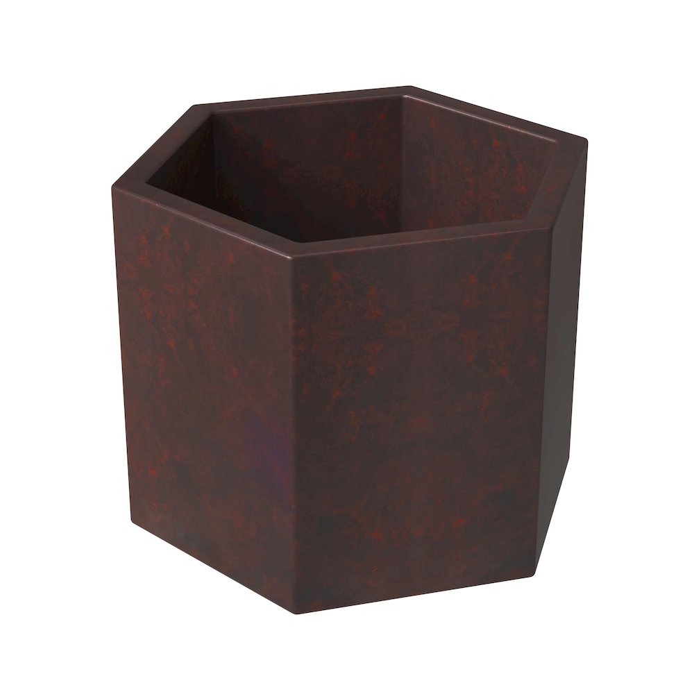 Thicket Series Poly Stone Planter in Brown 11 High. Picture 7