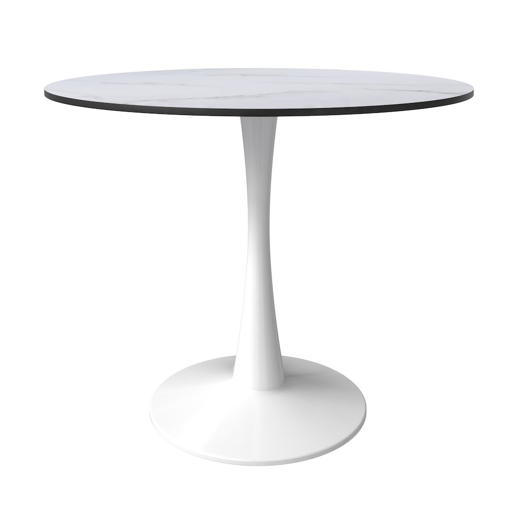 Bristol Mid-Century Modern Round Dining Table. Picture 2