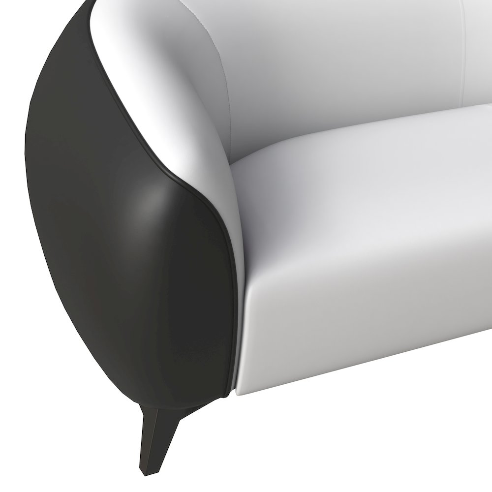 Opula Collection Three Seater Sofa In Black and White. Picture 1