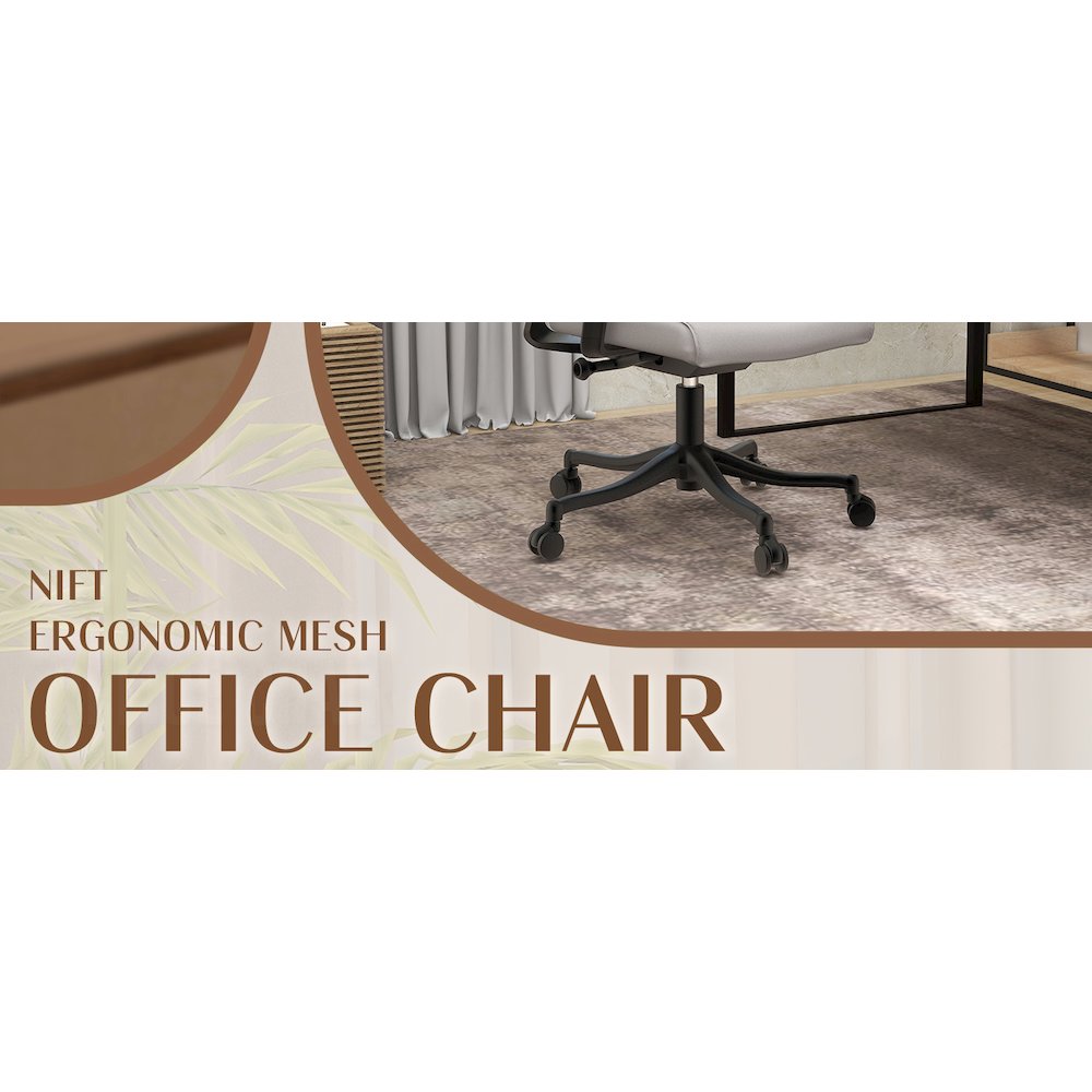 Office Dale Series Office Task Chair In Light Grey. Picture 5
