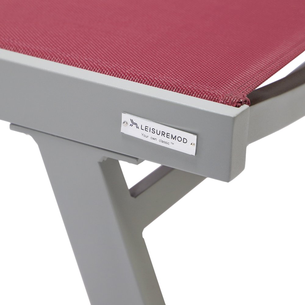 Marlin Modern Grey Aluminum Outdoor Patio Chaise Lounge Chair. Picture 25