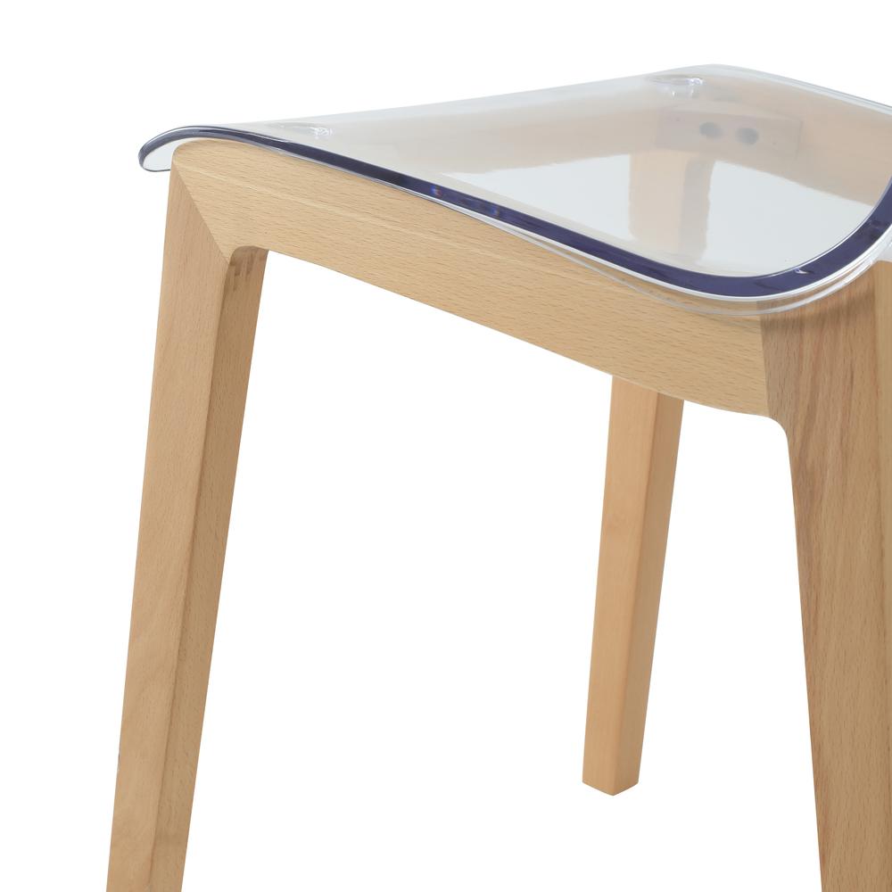 Marsden Modern Dining Side Chair With Beech Wood Legs Set of 4. Picture 10