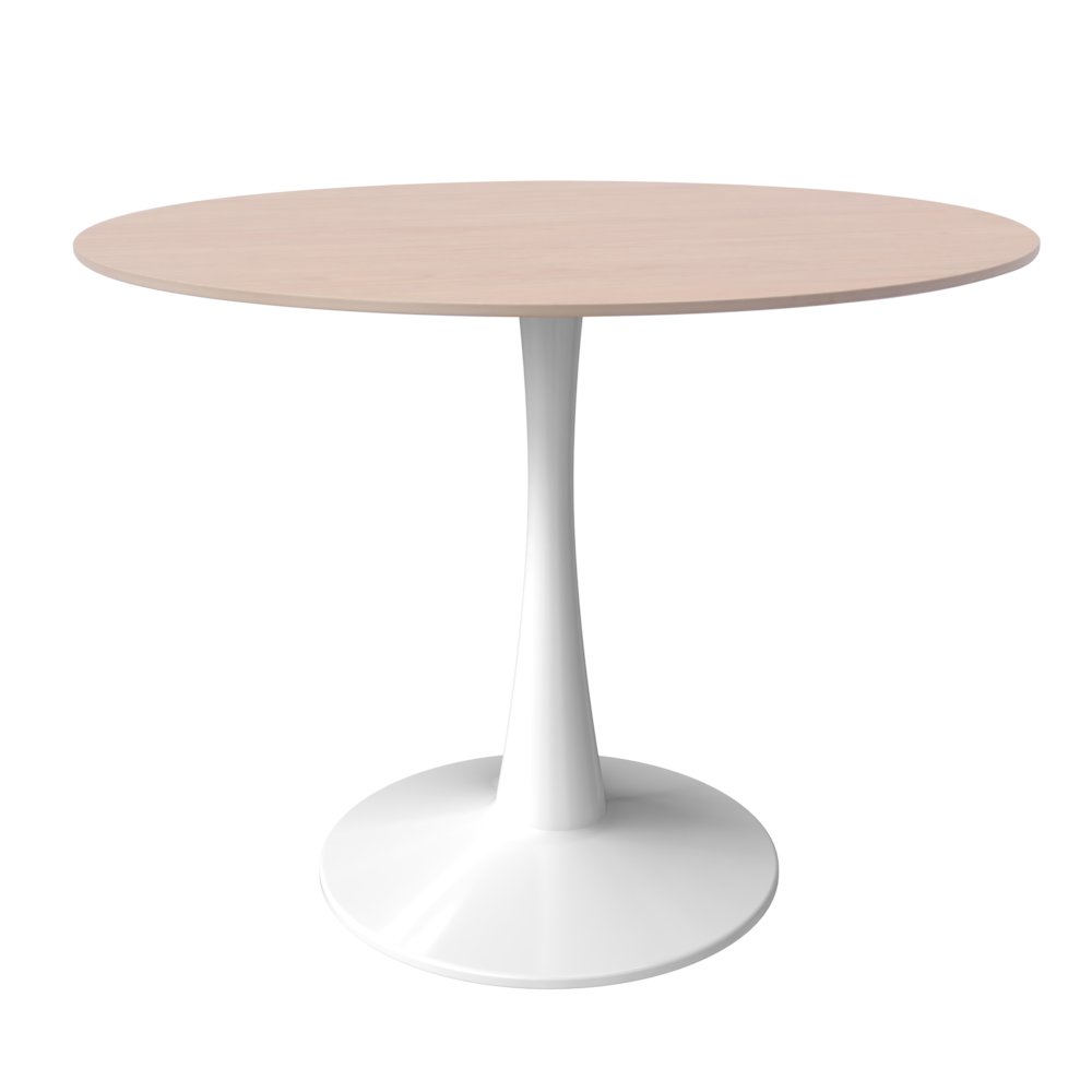 Bristol - Bistro Table - White base Natural wood Top. Picture 11