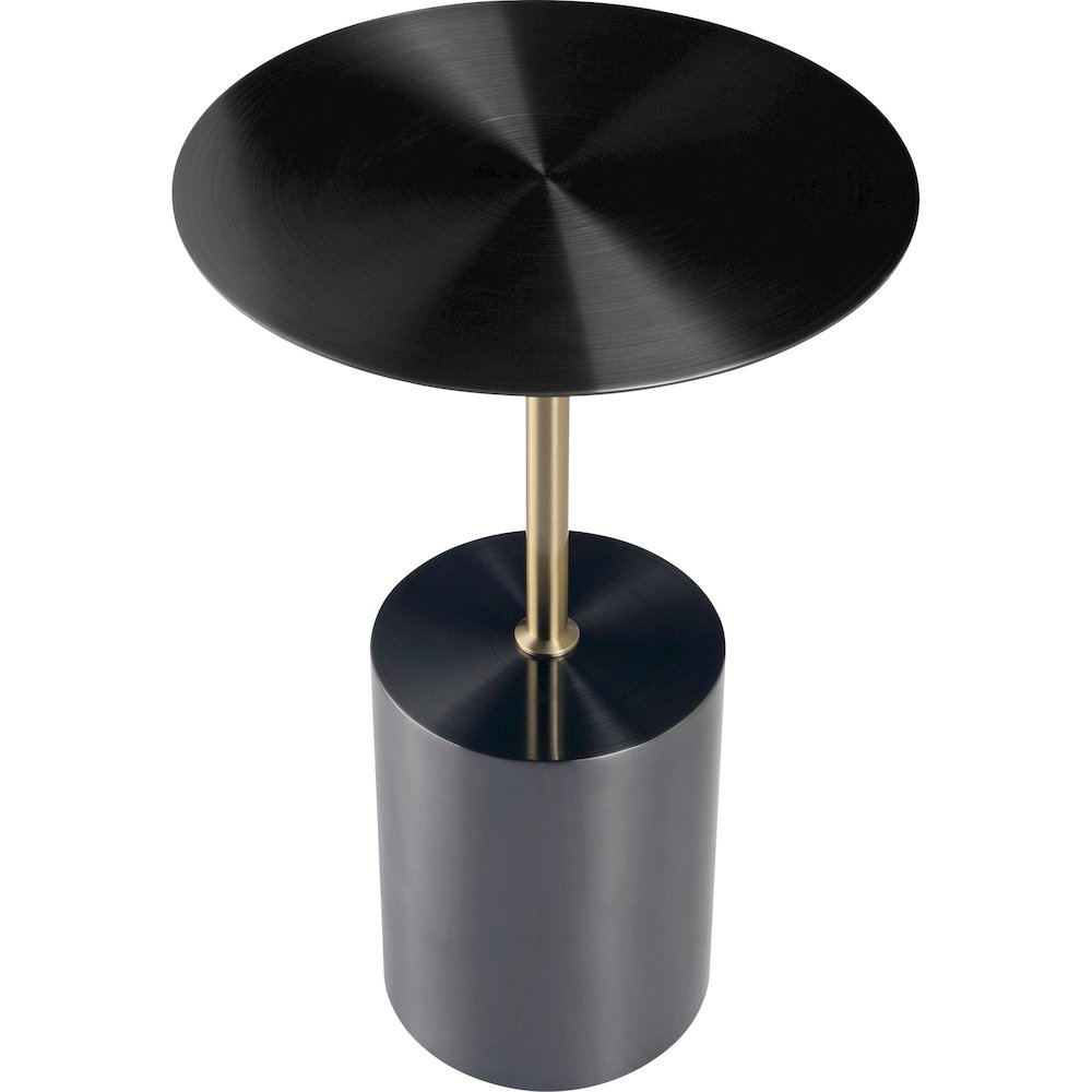 Malta Collection Modern End Table In Black. Picture 6