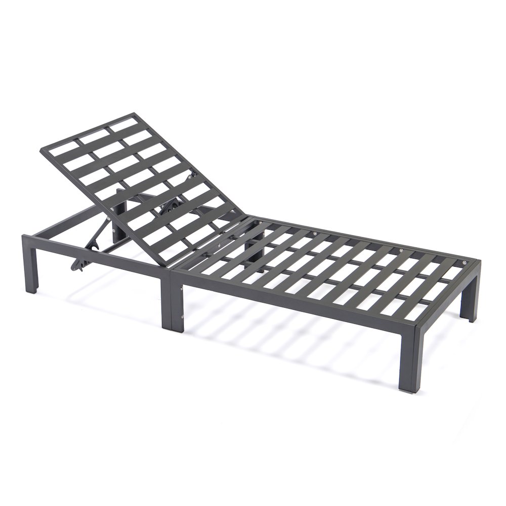 Chelsea Modern Outdoor Chaise Lounge Chair With Cushions. Picture 11