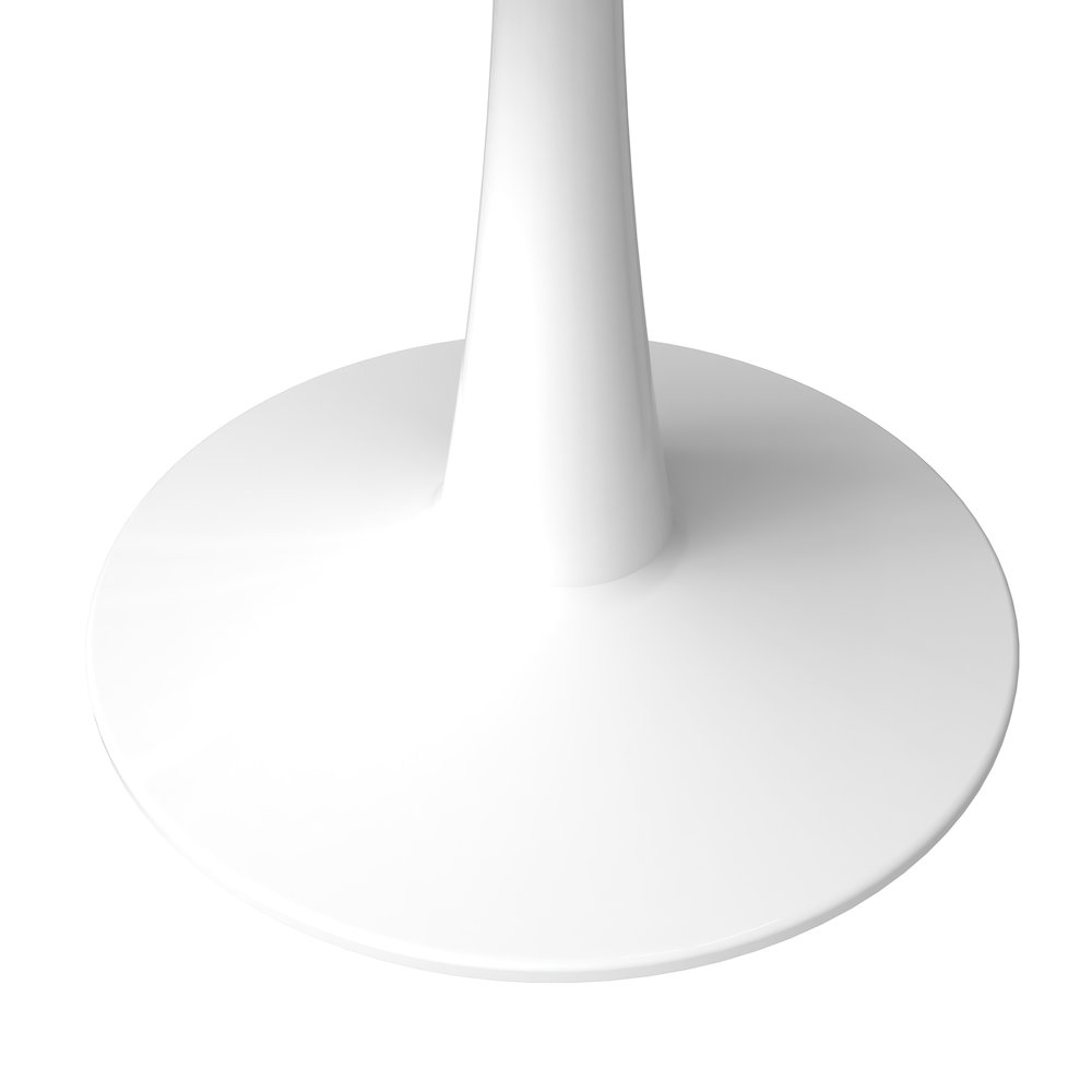 Bristol 40" round dining table White base with White Sintered stone Top. Picture 15