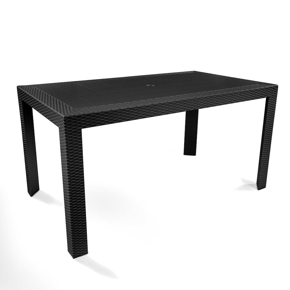 Mace Weave Design Outdoor Dining Table. Picture 3