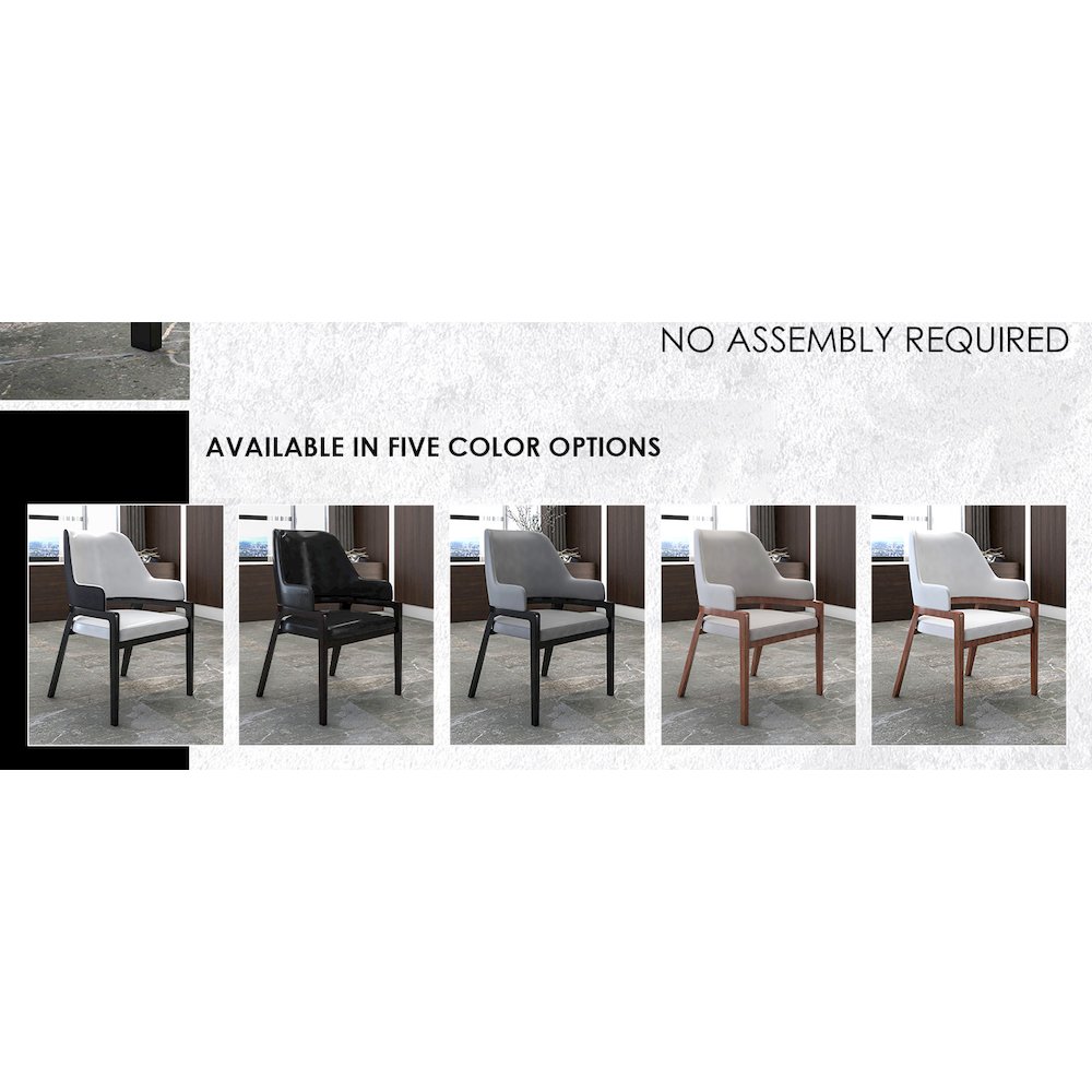 Ethora Collection Modern Wooden Dining Chair in Grey. Picture 18