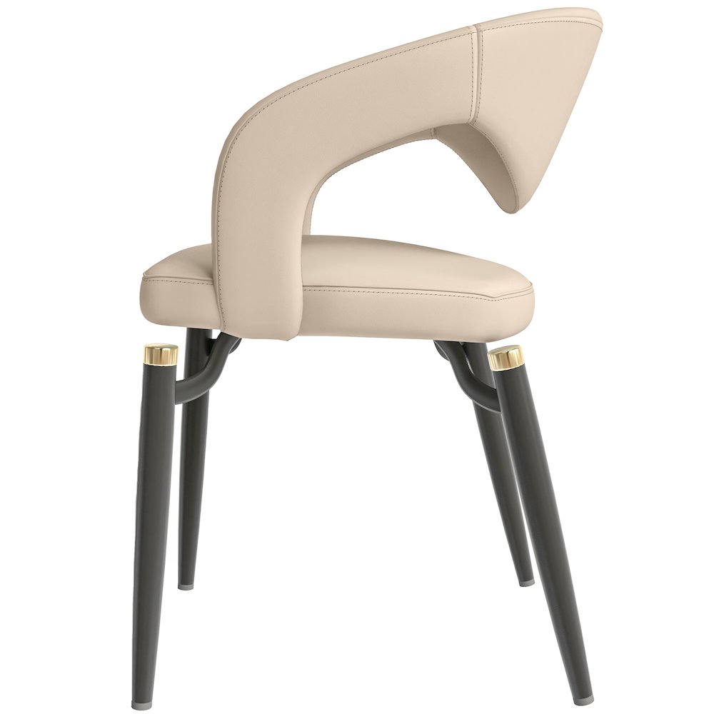 Entice Collection Modern Dining Chair in Grey. Picture 20