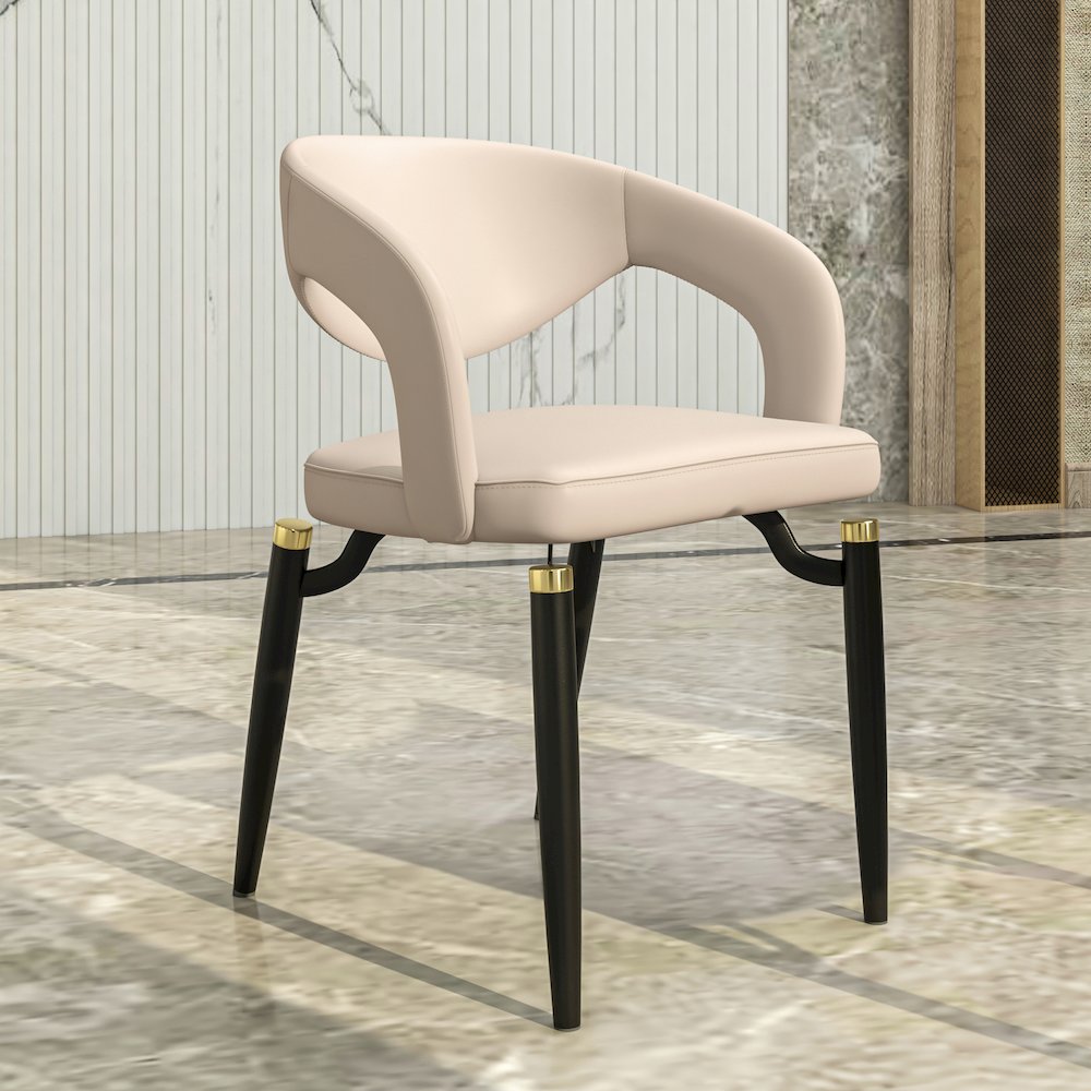 Entice Collection Modern Dining Chair in Grey. Picture 22