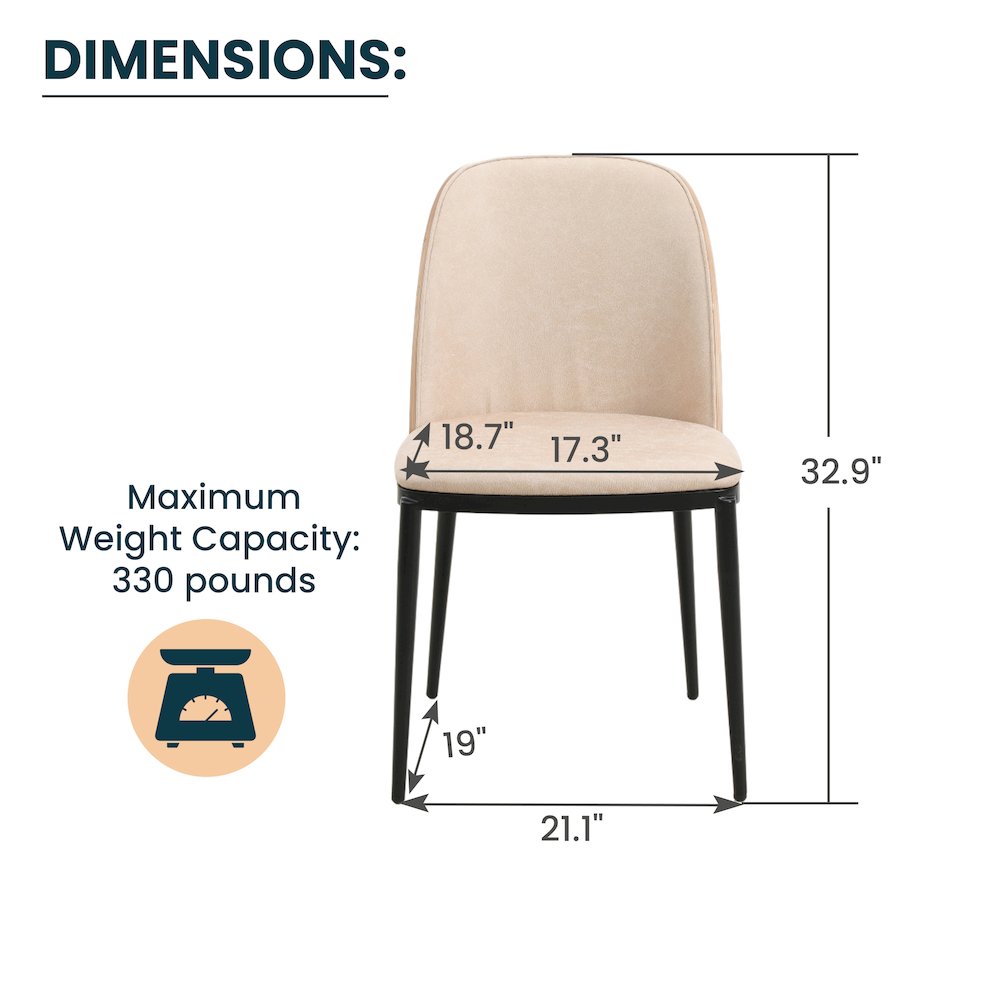 Tule Mid-Century Modern Dining Side Chair. Picture 9