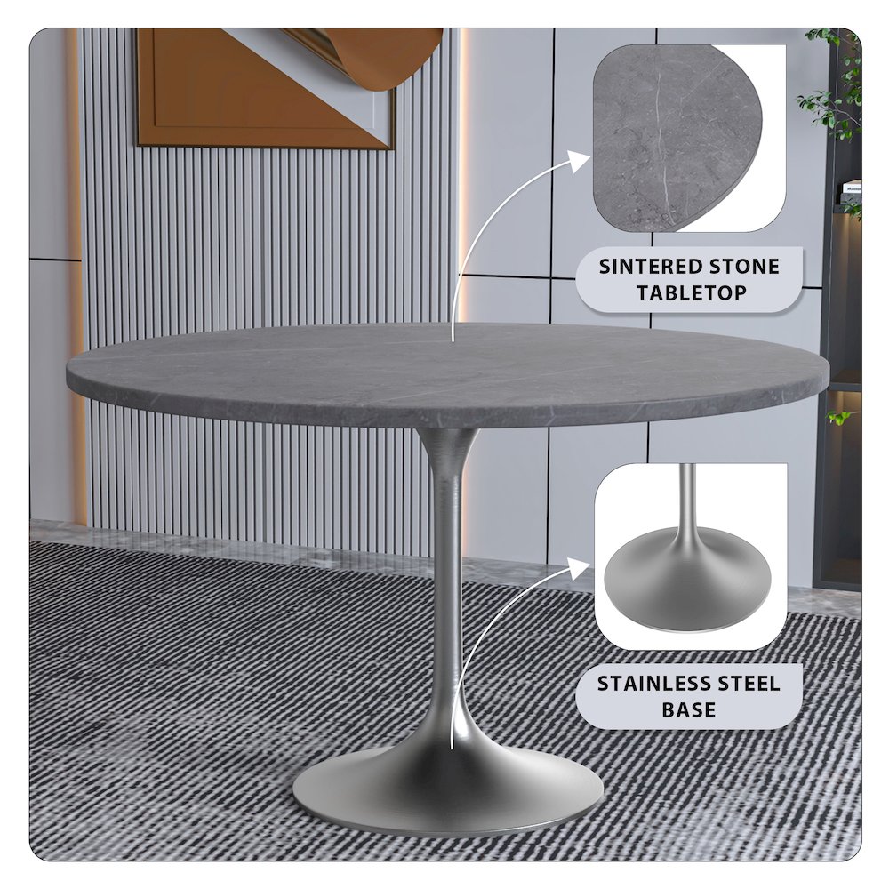 Verve Collection 48 Round Dining Table. Picture 2