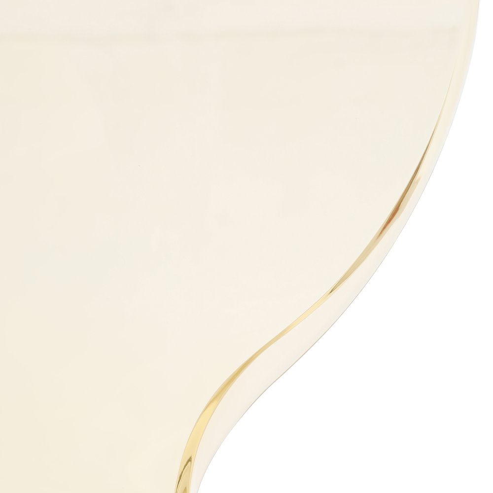 Modern Oyster Transparent Side Chair in White Base. Picture 11