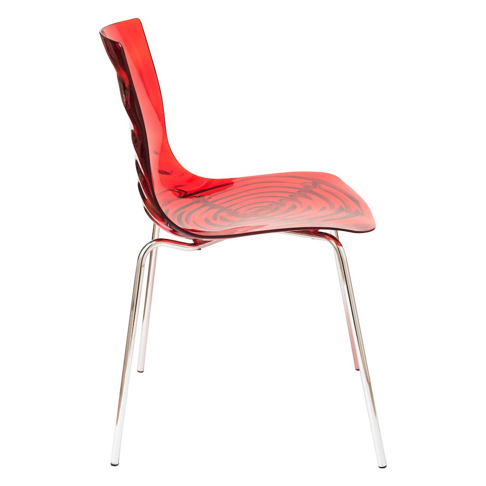 Astor Water Ripple Design Dining Chair. Picture 5