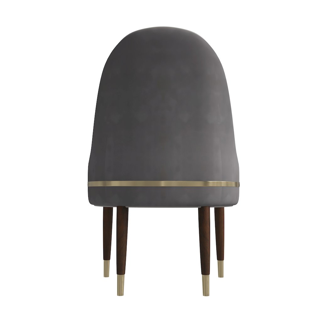 Elara Collection Wooden Dining Chair in Two-Tone Grey Set of 2. Picture 8
