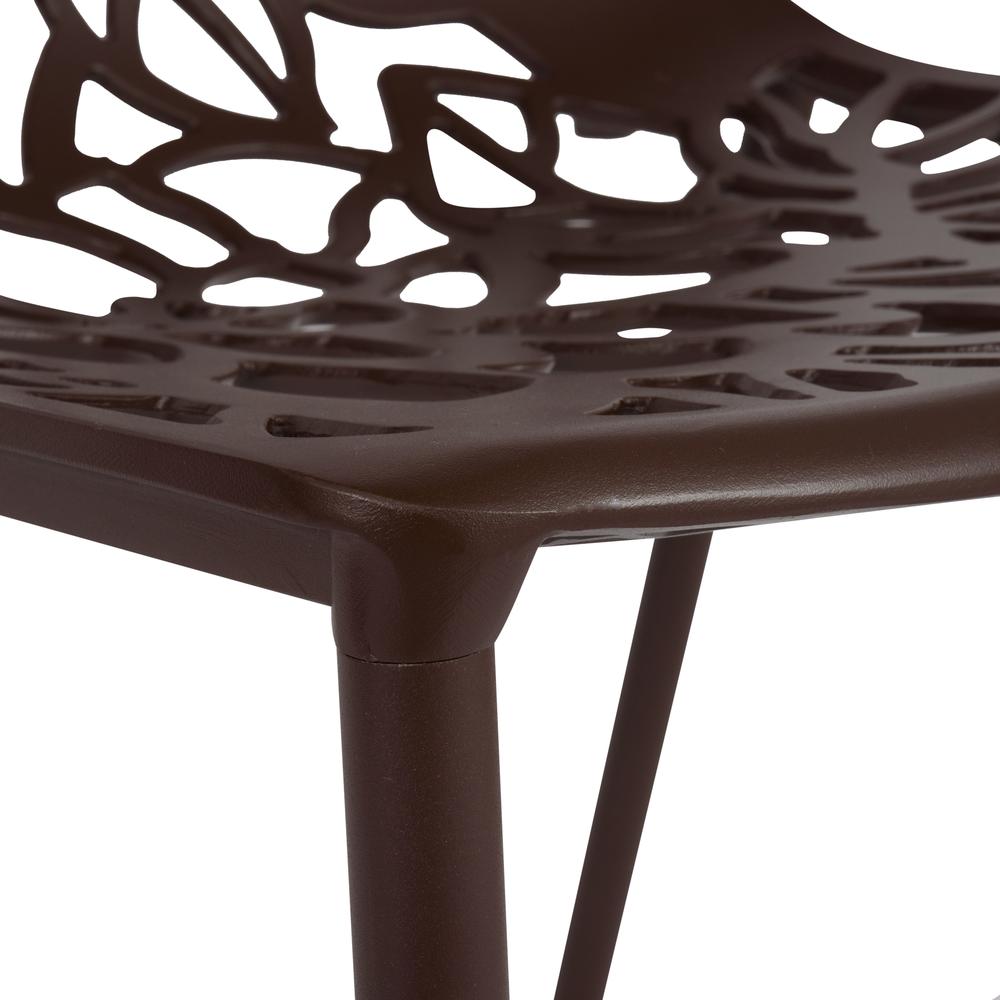 3-Piece Aluminum Outdoor Patio Dining Set with Table and 6 Stackable Chairs. Picture 8