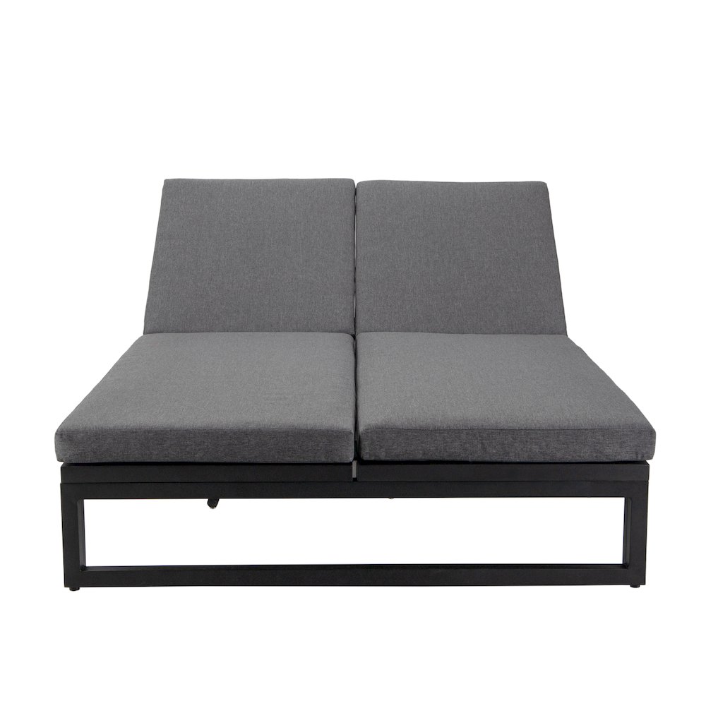 Chelsea Convertible Lounge Reclining Double Chaise With Cushions. Picture 17