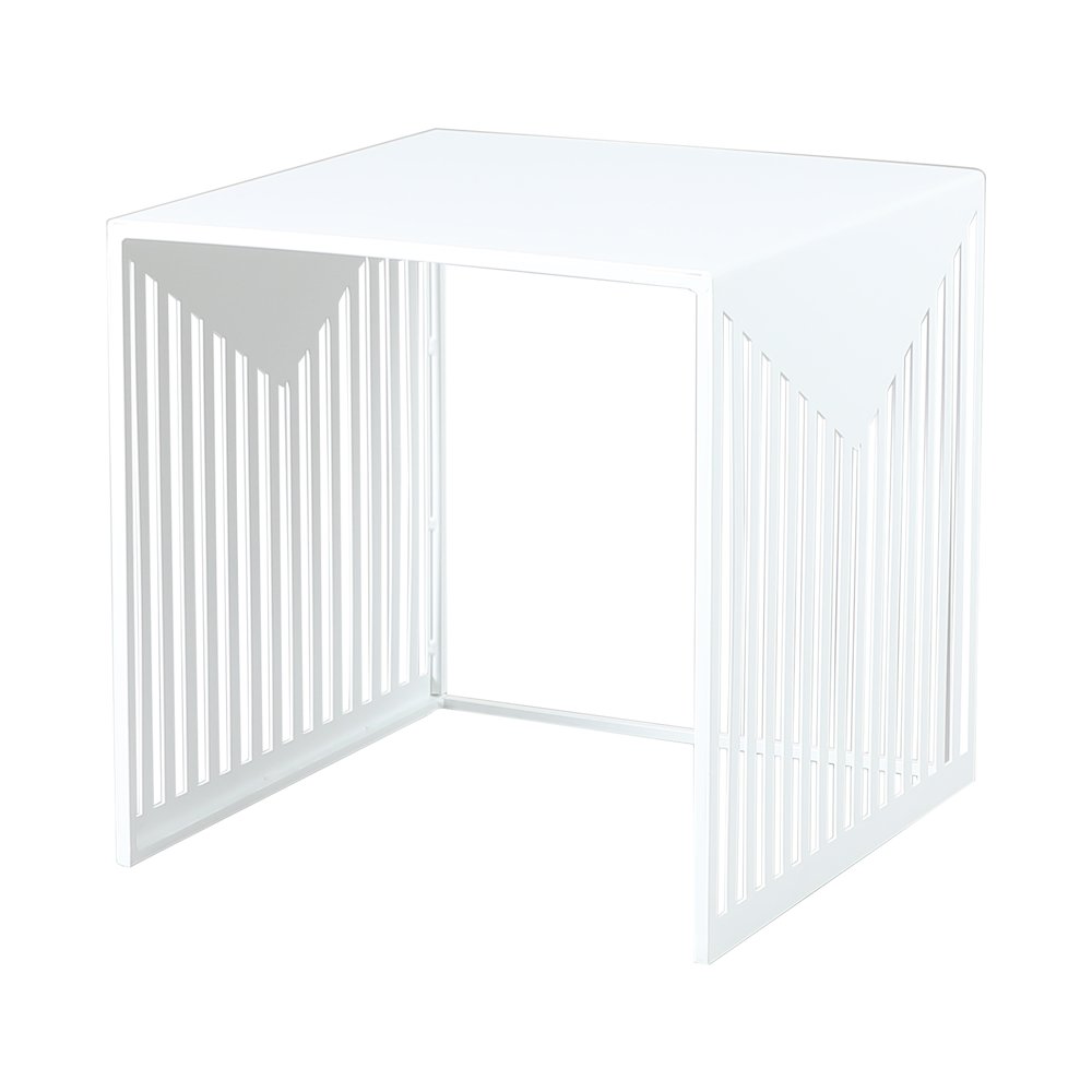 Cisco Modern Square Steel Side Table with Powder Coated Finish. Picture 10