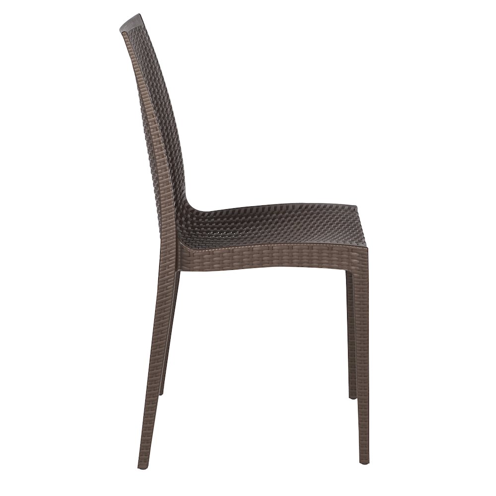 Weave Mace Indoor/Outdoor Dining Chair (Armless), Set of 2. Picture 4