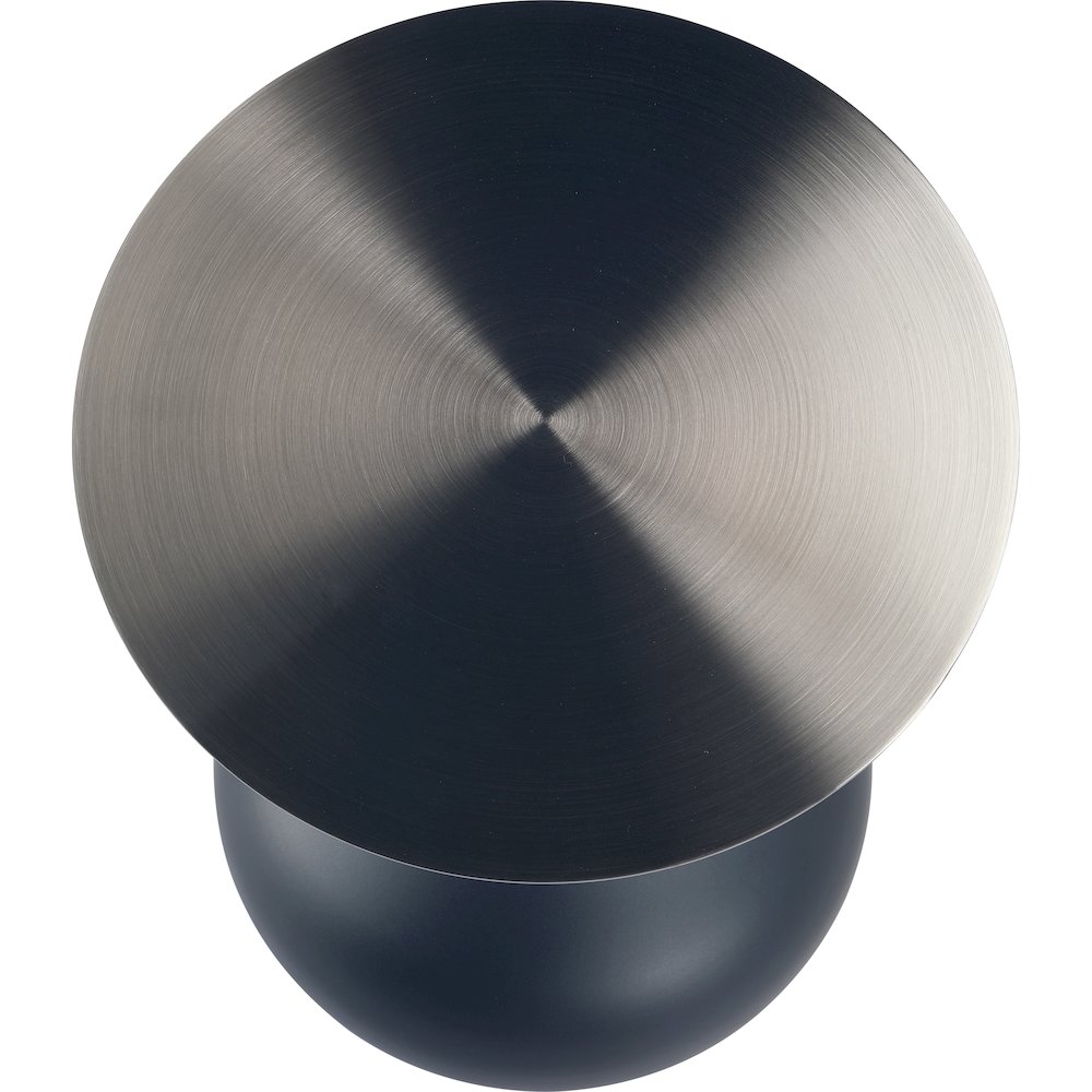 Savoy Collection Modern End Table In Matt Black. Picture 23