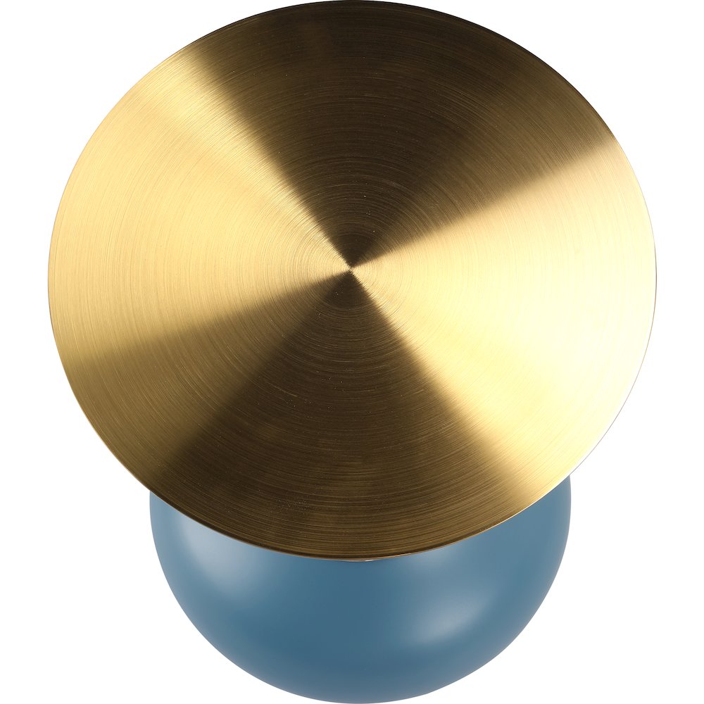 Savoy Collection Modern End Table In Blue. Picture 11