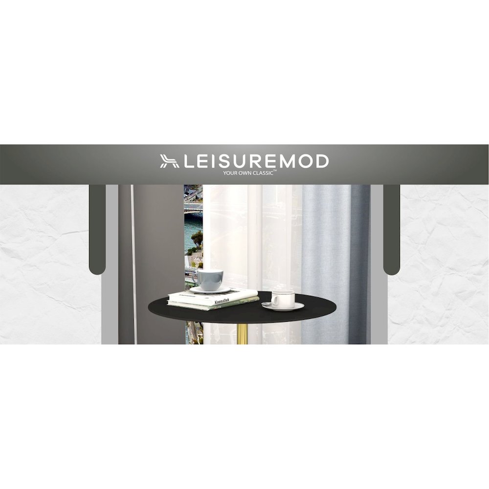 Malta Collection Modern End Table In Black. Picture 26