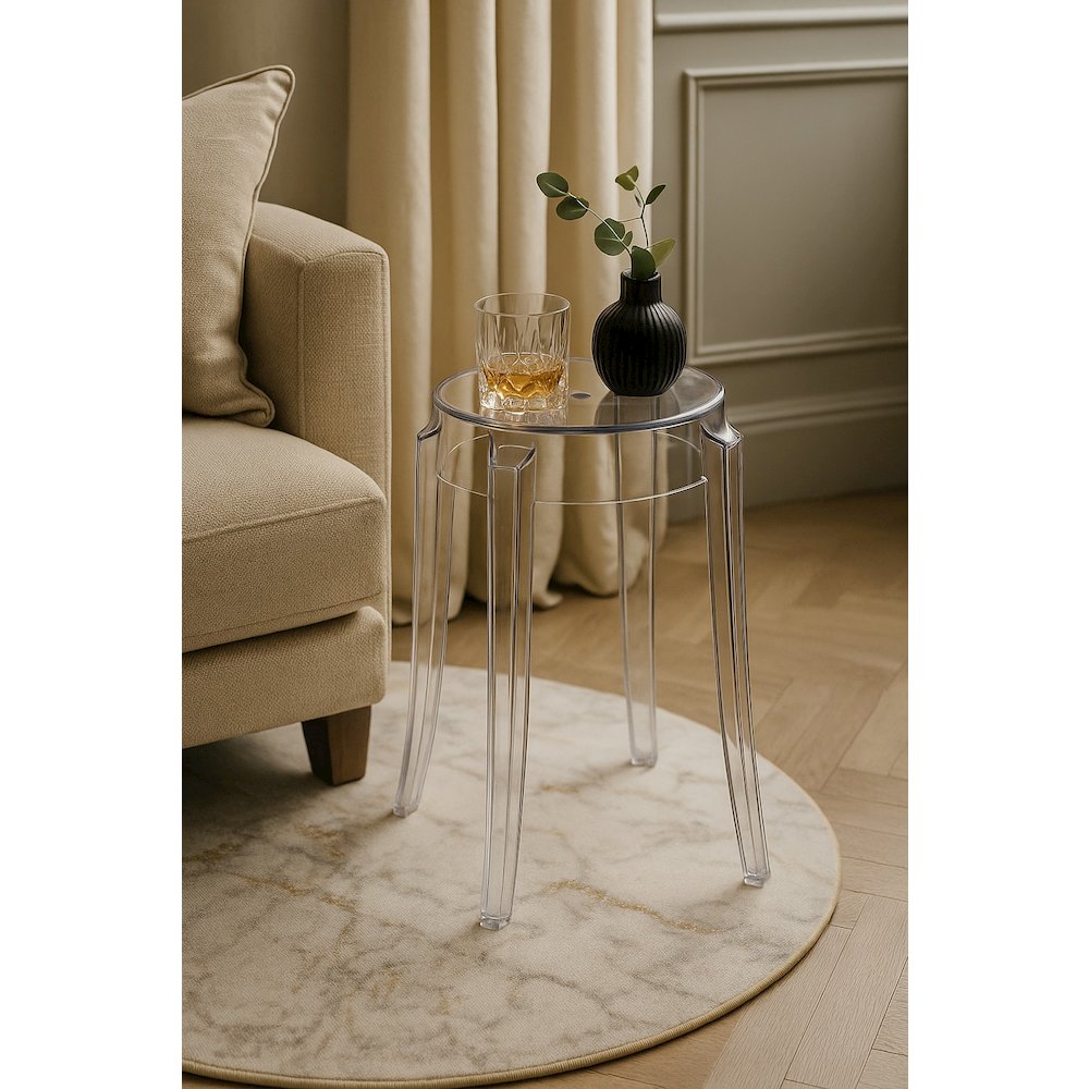 Averill Modern Plastic Dining Stool. Picture 16