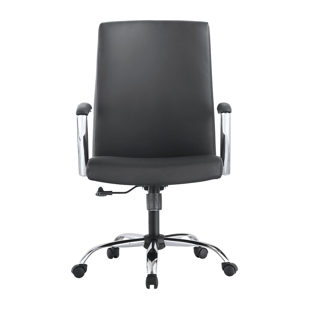 Evander Series Office Chair in Black Leather. Picture 18