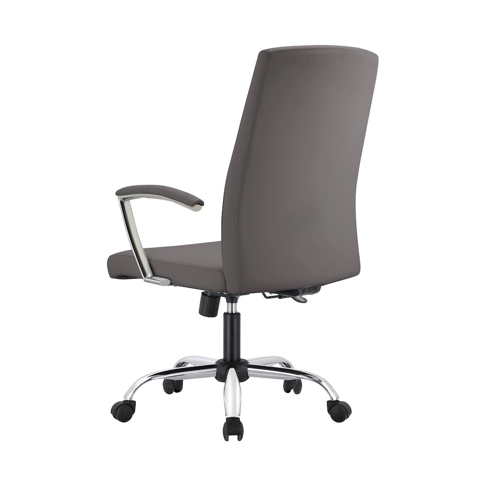 Evander Series Office Chair in Grey Leather. Picture 21