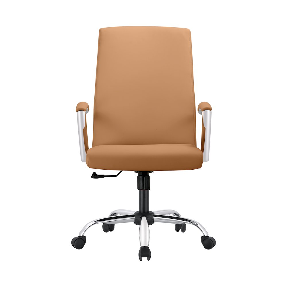 Evander Series Office Chair in Acorn Brown Leather. Picture 18