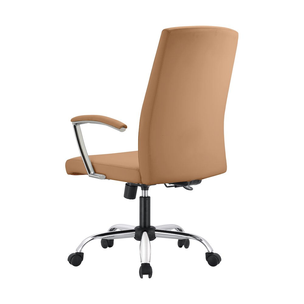 Evander Series Office Chair in Acorn Brown Leather. Picture 20