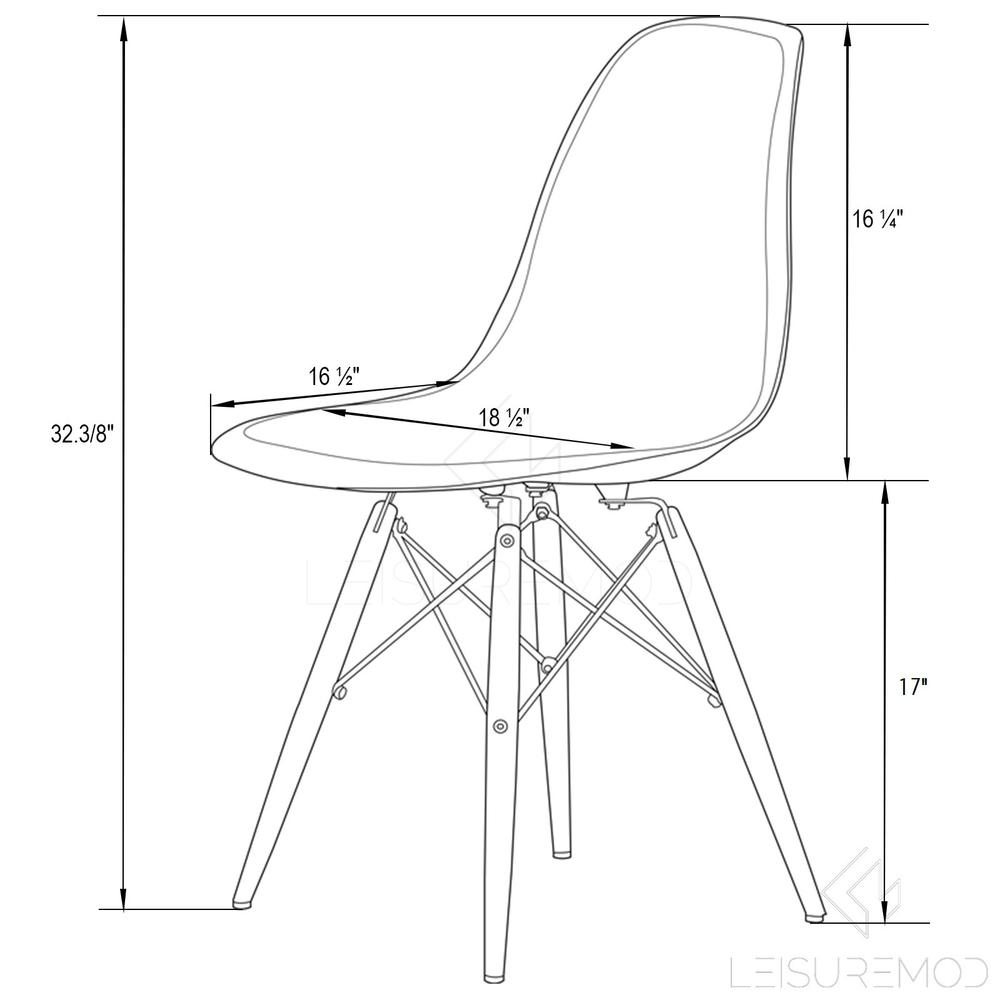 Dover Molded Side Chair with Acrylic Base. Picture 17