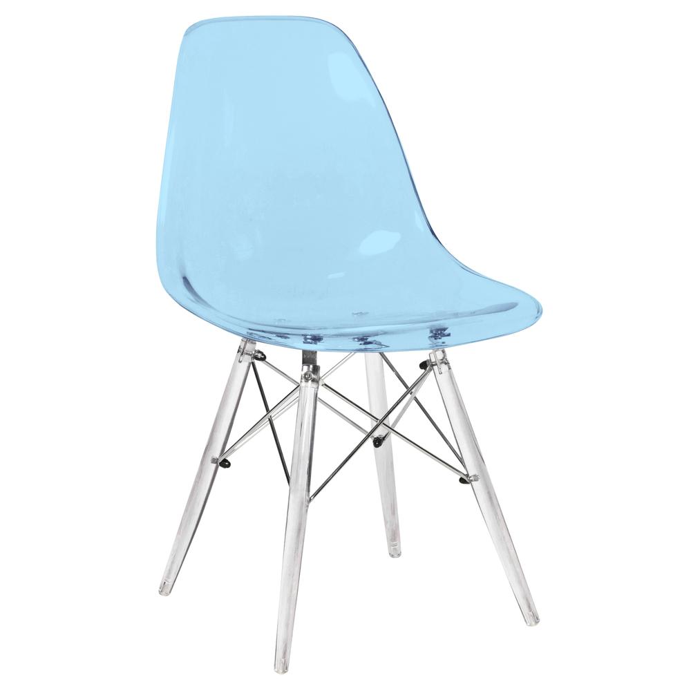 Dover Molded Side Chair with Acrylic Base. Picture 1