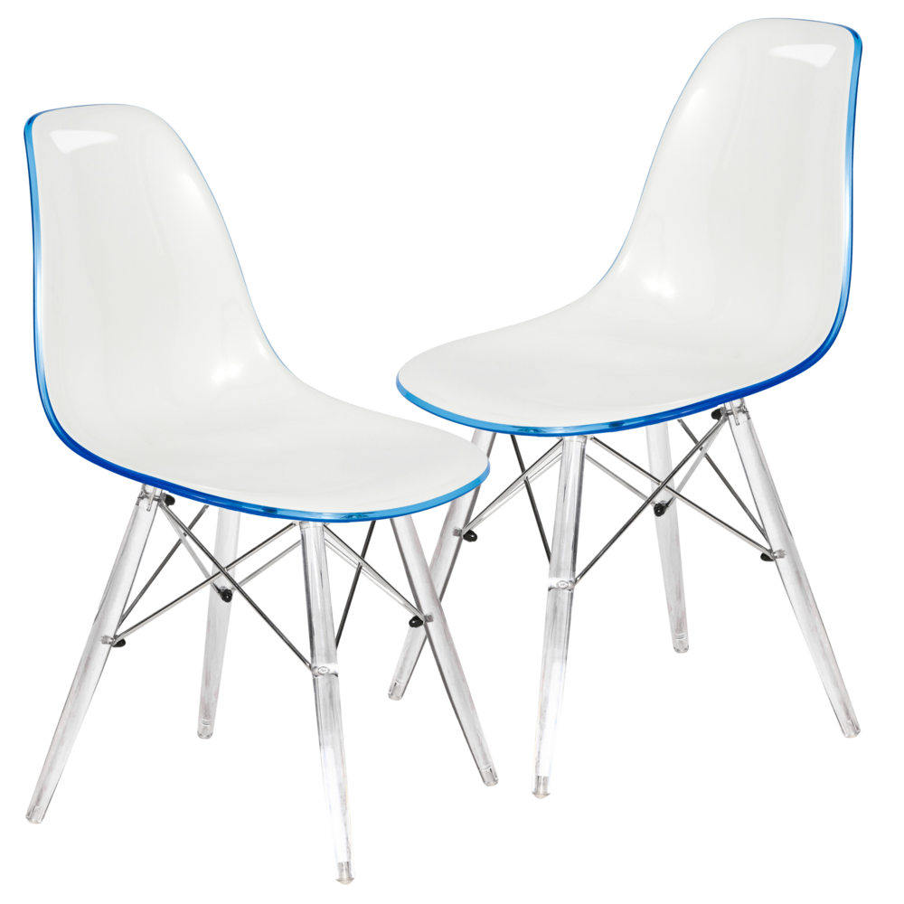 Dover Molded Side Chair with Acrylic Base. Picture 10