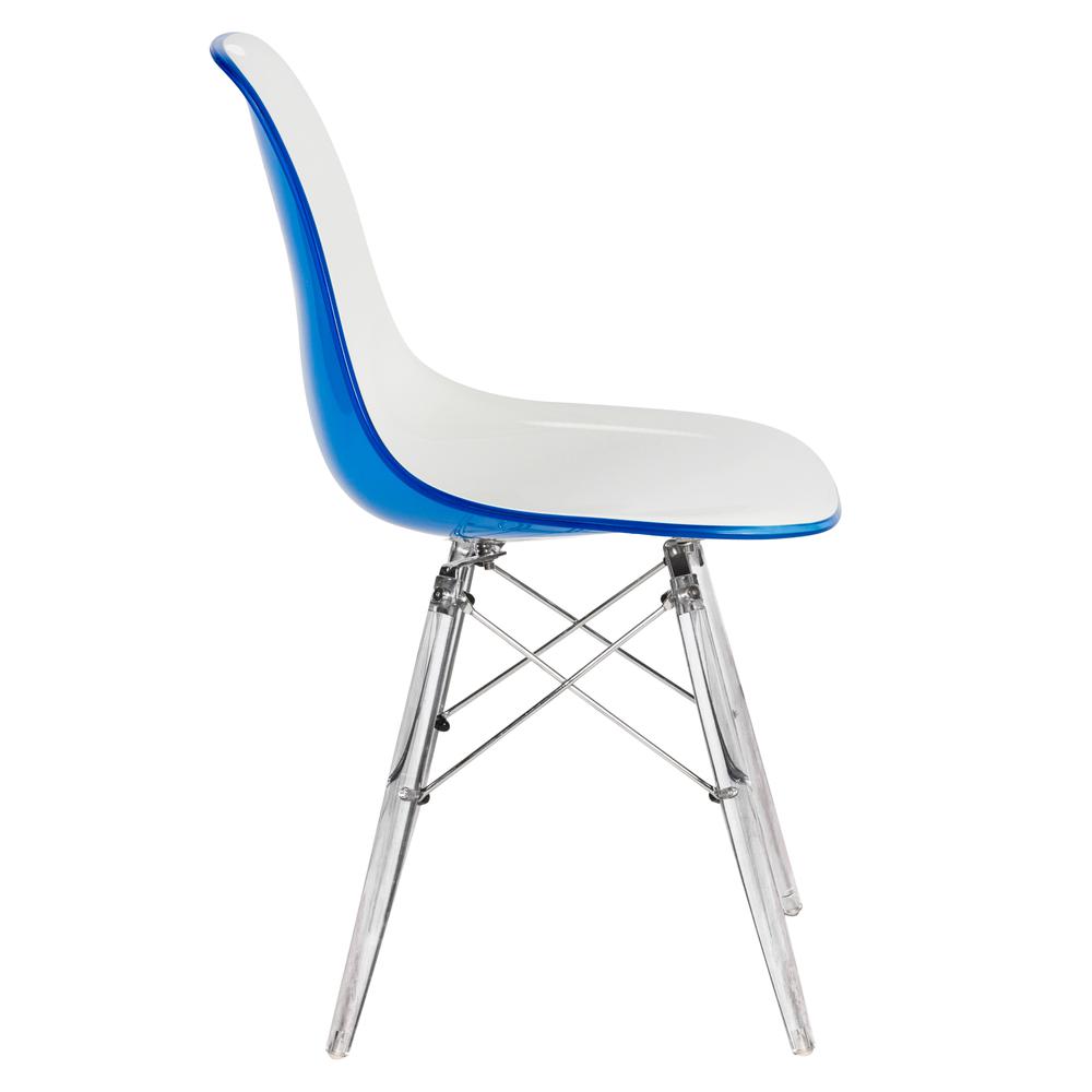 Dover Molded Side Chair with Acrylic Base. Picture 4