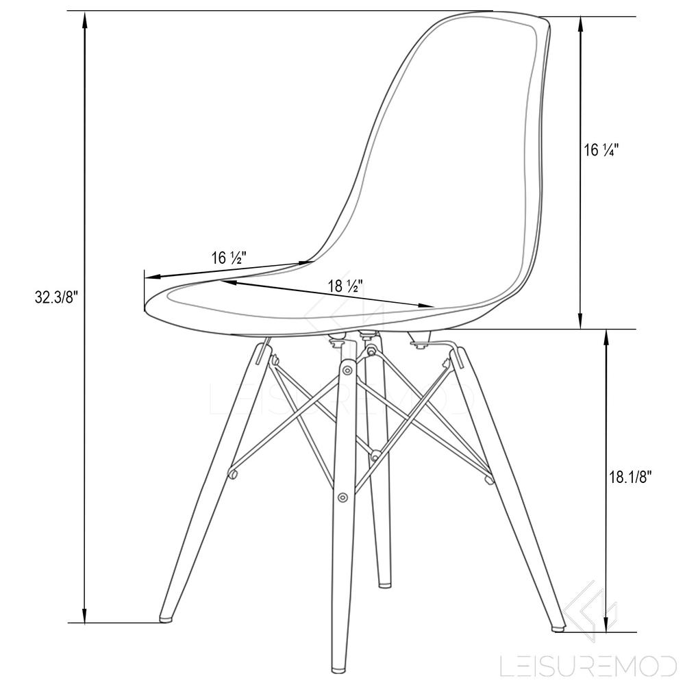 Dover Molded Side Chair with Acrylic Base. Picture 21