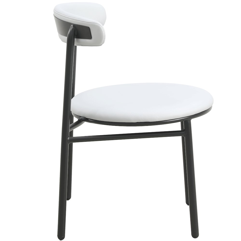 Lume Collection Modern Dining Chair in Grey Set of 2. Picture 8