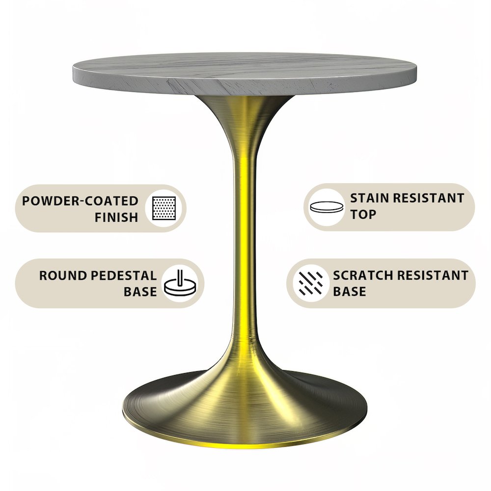 Verve Collection 27 Round Dining Table. Picture 2