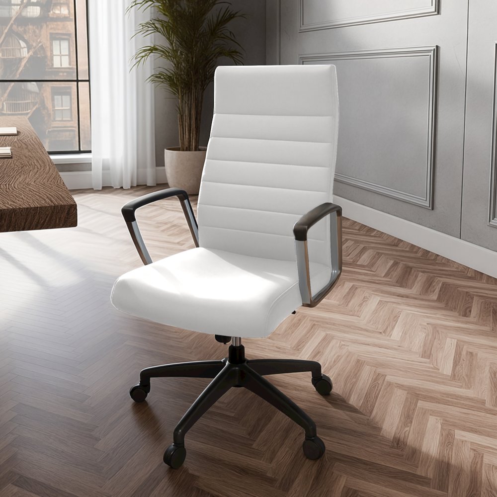 Hilton Modern High-Back Leather Office Chair. Picture 2