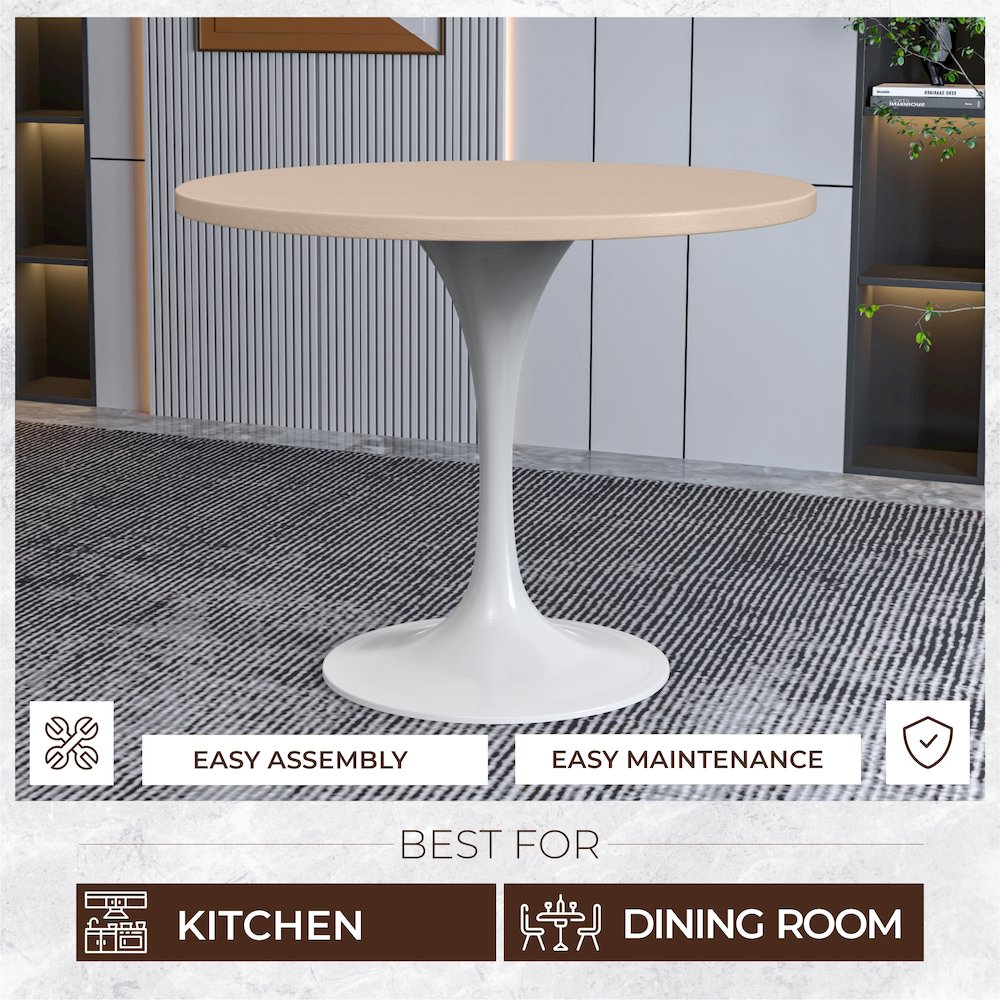 Verve Collection 36 Round Dining Table. Picture 3