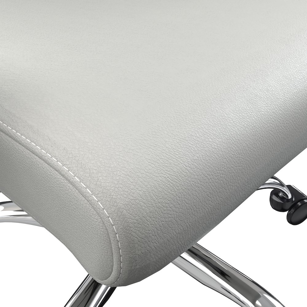 Evander Series Office Chair in White Leather. Picture 8