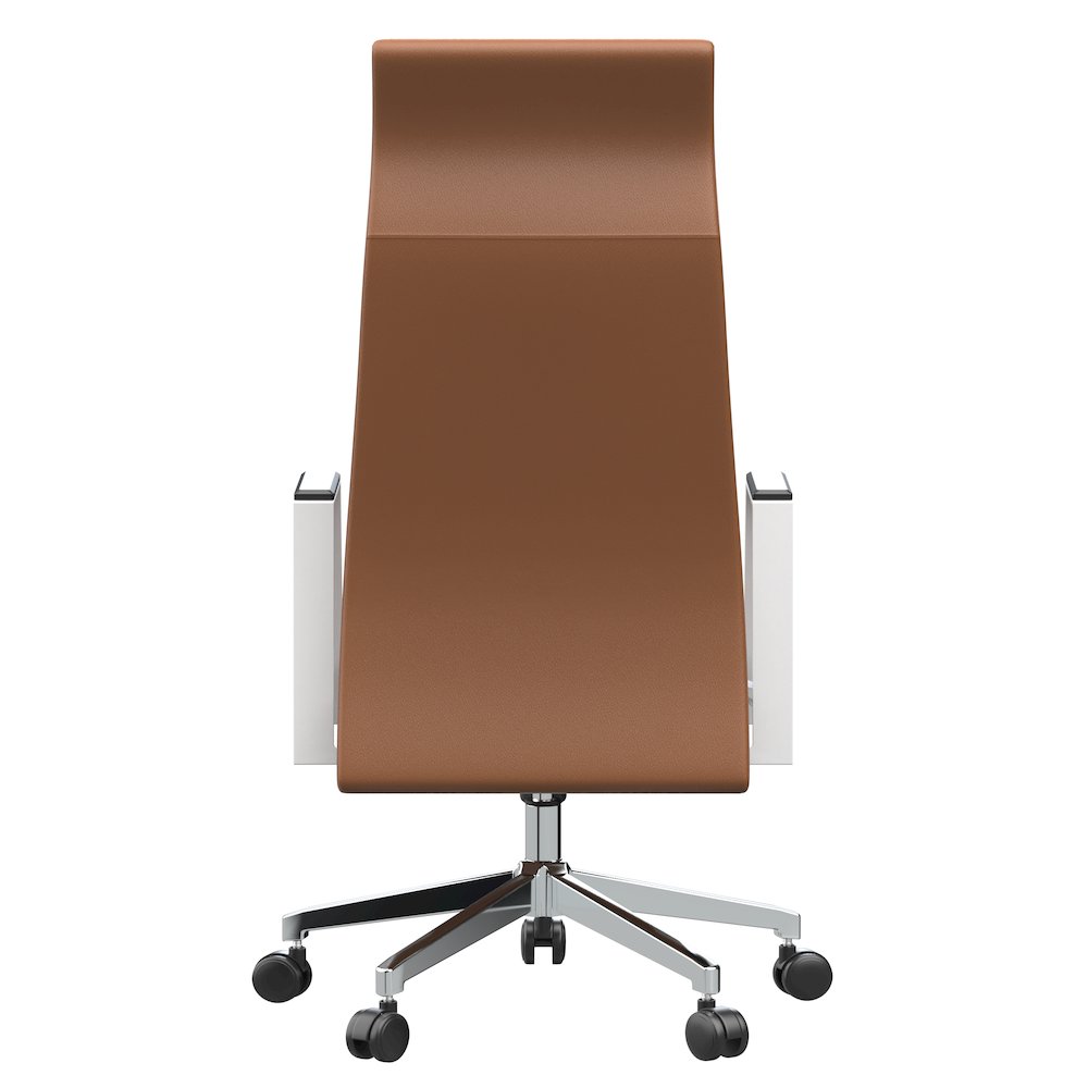 Aleen High-Back Office Chair in Dark Brown. Picture 24