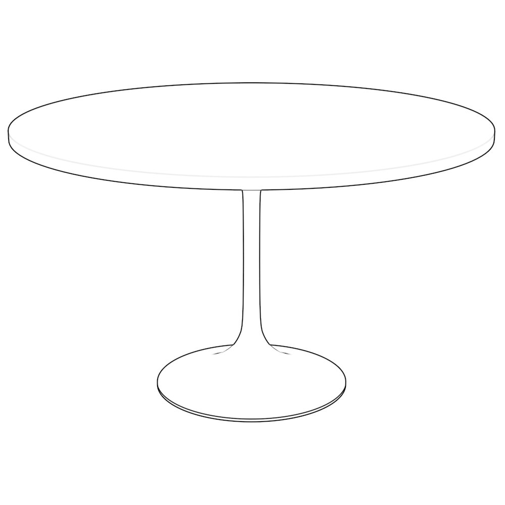 Verve Collection 48" Round Dining Table. Picture 8