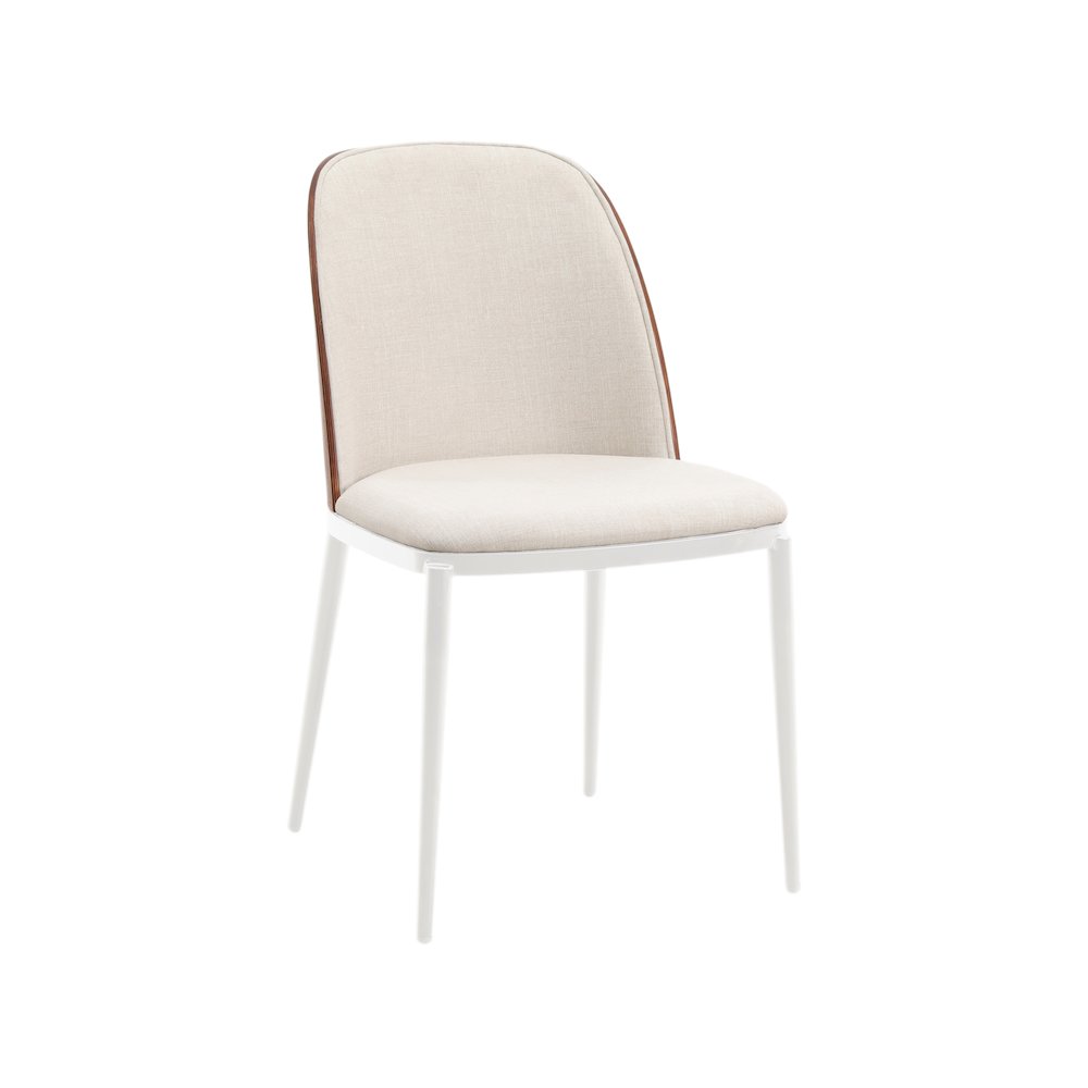 Tule Mid-Century Modern Fabric Dining Side Chair. Picture 2