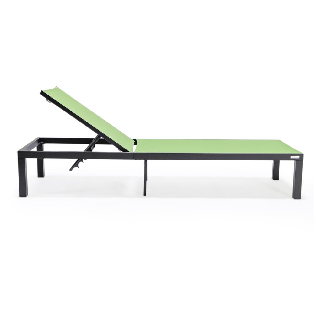 Black Aluminum Outdoor Patio Chaise Lounge Chair. Picture 15