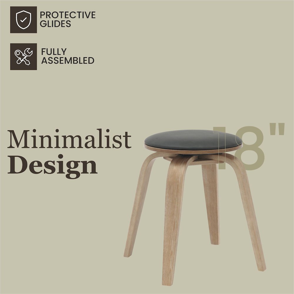 Modern Wooden Dining Stool. Picture 3