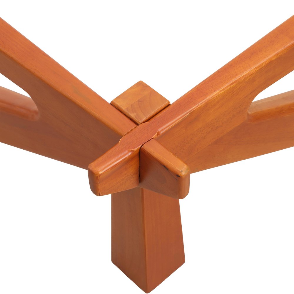 Imperial Triangle Coffee Table in Light Walnut. Picture 12