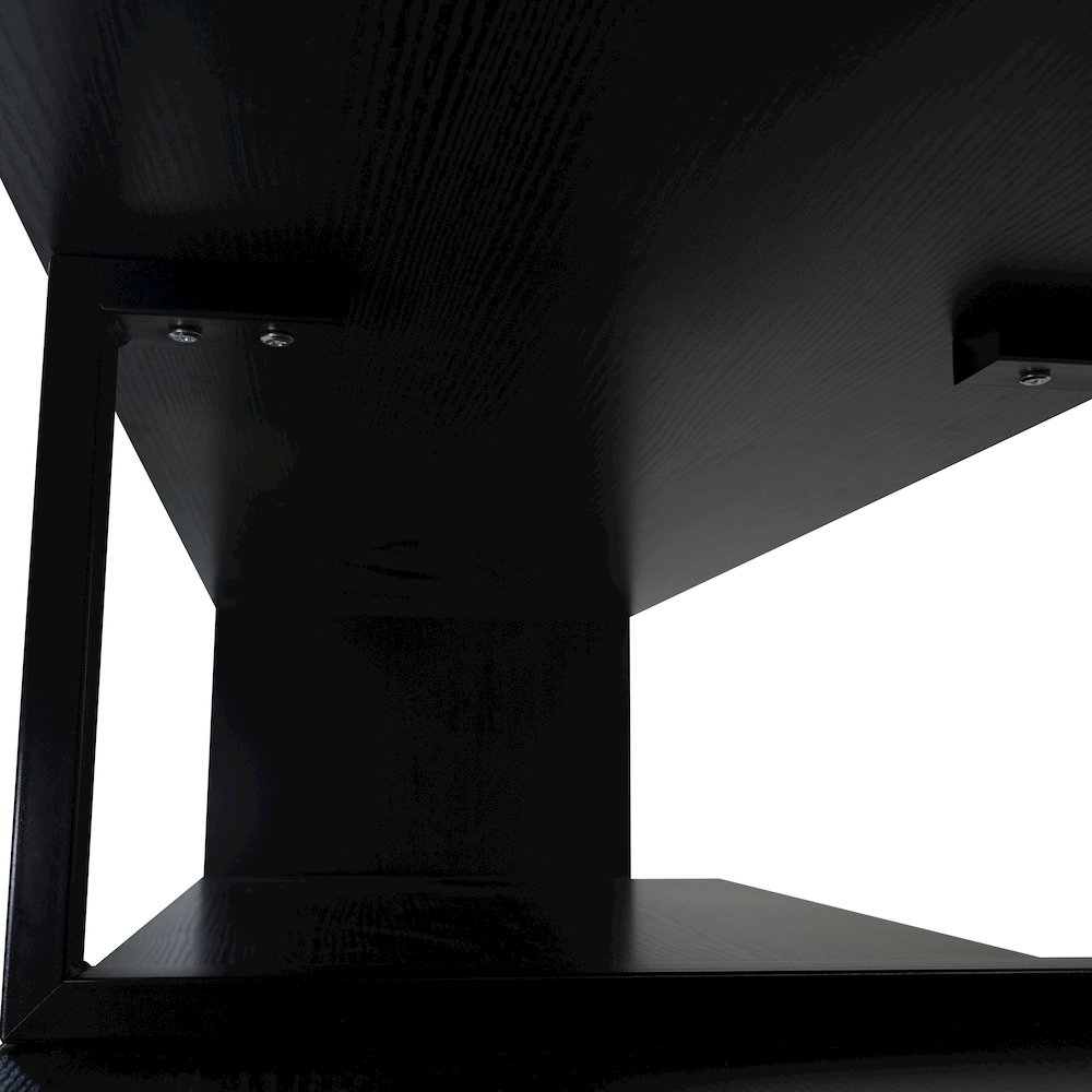 Orford Mid-Century Modern TV Stand in Ebony. Picture 13