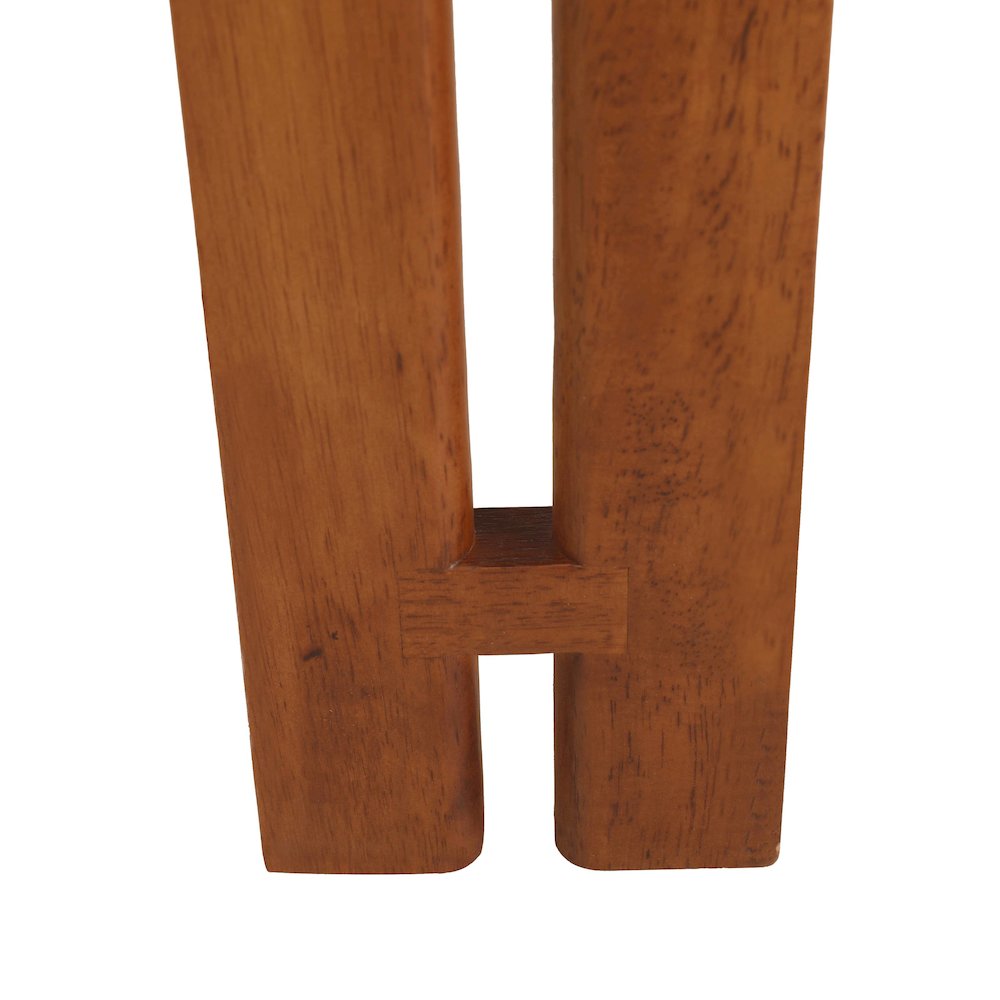 Velo Series Modern Dining Chair in Dark Natural Wood with Taupe Seat. Picture 13